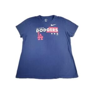 The Nike Tee LA Dodgers Womens T-Shirt Size XL Blue Authentic MLB Baseball C32